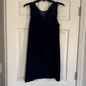 Elegant Navy Sleeveless Dress-Like New
